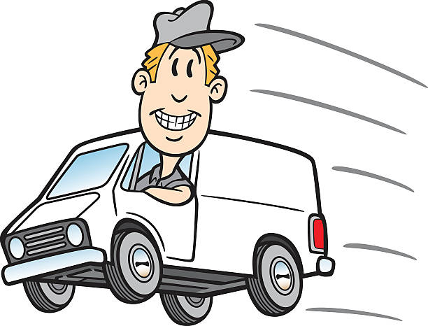 Great cartoon of a guy in a delivery van. Perfect for a delivery business. EPS and JPEG files included. Be sure to view my other illustrations, thanks!